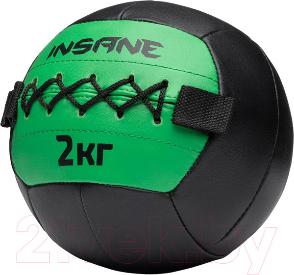 Изображение товара Медицинбол Insane  IN24-WB100 (2кг, зеленый)