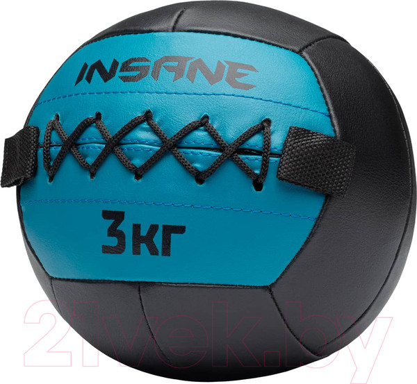 Изображение товара Медицинбол Insane IN24-WB100 (3кг, голубой)