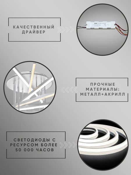 Изображение товара Люстра Aitin-Pro YH1037/8 (белый MCD)