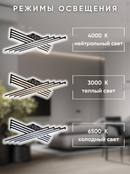 Изображение товара Люстра Aitin-Pro YH1038/8 (черный)