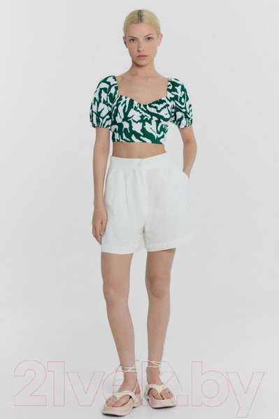 Изображение товара Кроп-топ Mark Formelle 112851 (р.170-88-94, белые пятна на изумрудном)