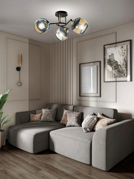 Изображение товара Люстра Aitin-Pro НПБ 02-3x60-101 / A3615/3 (черный/золото)