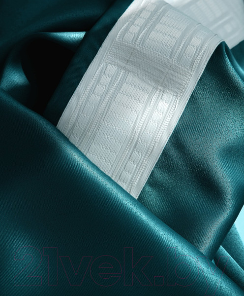 Изображение товара Комплект штор Моготекс 1807-0 270x145 / 19опс15-25 (2шт, изумруд)