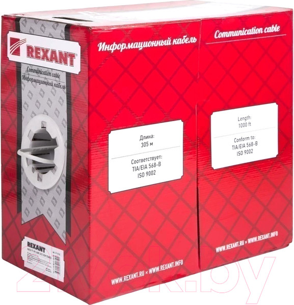 Изображение товара Кабель Rexant F/UTP CAT 5e PVC 4PR 24AWG / 01-0145