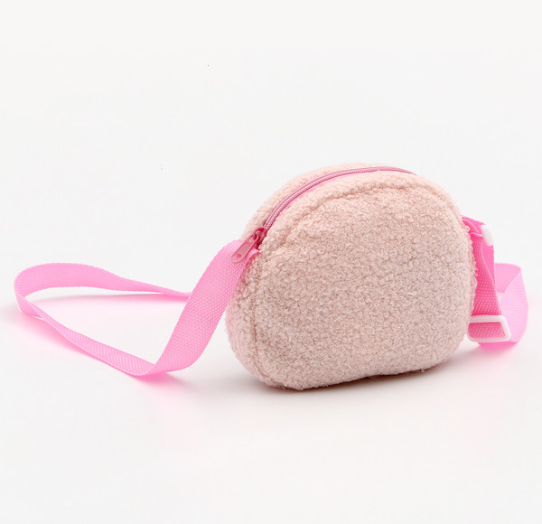 Изображение товара Детская сумка Sima-Land Мишка с бантиком / 10092607 (нежно-розовый)