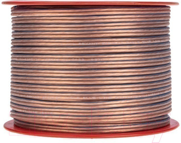 Изображение товара Кабель Rexant BlueLine 2x1.00 / 01-6205-3 (100м, прозрачный)