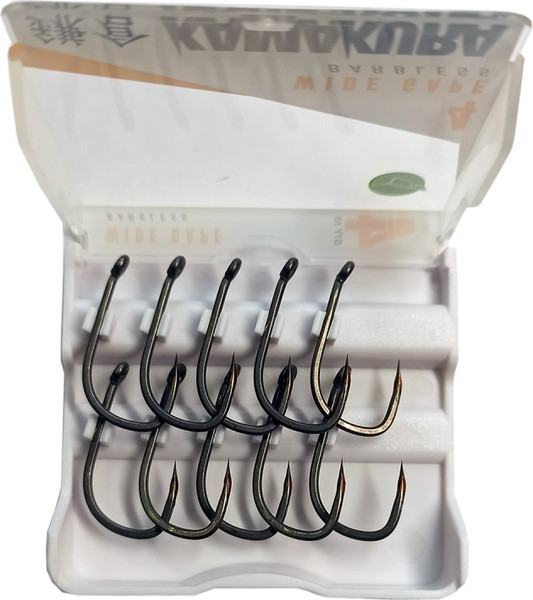 Изображение товара Набор крючков рыболовных Korda Kamakura Wide Gape Barbless №4 без бородки / KAM06