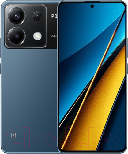 Изображение товара Смартфон POCO X6 5G 8GB/256GB (синий)
