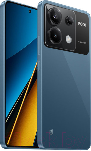 Изображение товара Смартфон POCO X6 5G 8GB/256GB (синий)