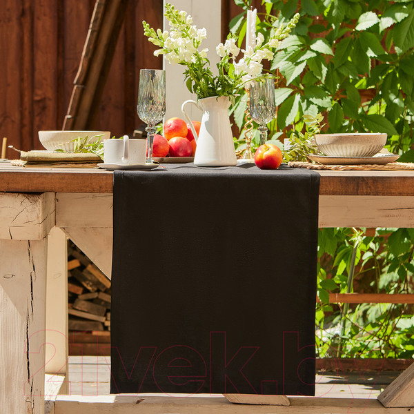 Изображение товара Дорожка на стол Этель Home / 10472194 (40x146, черный)