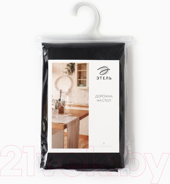 Изображение товара Дорожка на стол Этель Home / 10472194 (40x146, черный)