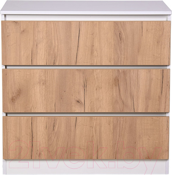 Изображение товара Комод пеленальный Polini Kids Simple 1980 / 0002323.174 (белый/дуб крафт золотой)