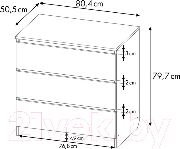 Изображение товара Комод пеленальный Polini Kids Simple 1980 / 0002323.171 (дуб крафт золотой)