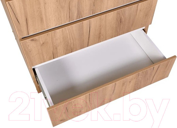 Изображение товара Комод пеленальный Polini Kids Simple 1980 / 0002323.172 (дуб крафт золотой/белый)