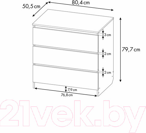 Изображение товара Комод пеленальный Polini Kids Simple 1980 / 0002323.172 (дуб крафт золотой/белый)