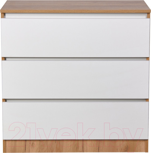 Изображение товара Комод пеленальный Polini Kids Simple 1980 / 0002323.173 (дуб крафт золотой/белый)