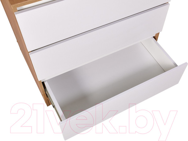 Изображение товара Комод пеленальный Polini Kids Simple 1980 / 0002323.173 (дуб крафт золотой/белый)