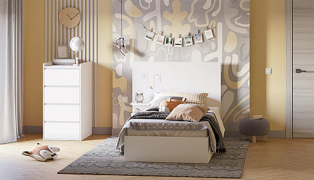 Изображение товара Детская кровать-трансформер Polini Kids Simple 1902 / 0002793.9 (белый)