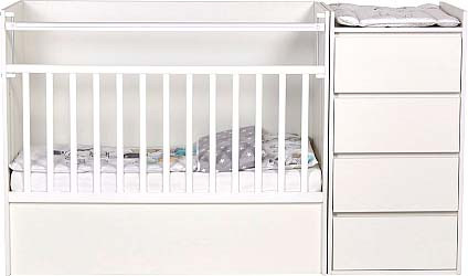 Изображение товара Детская кровать-трансформер Polini Kids Simple 1902 / 0002793.9 (белый)