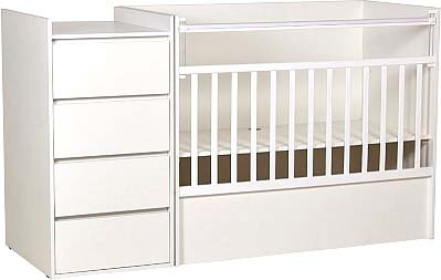 Изображение товара Детская кровать-трансформер Polini Kids Simple 1902 / 0002793.9 (белый)
