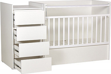Изображение товара Детская кровать-трансформер Polini Kids Simple 1902 / 0002793.9 (белый)