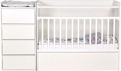Изображение товара Детская кровать-трансформер Polini Kids Simple 1902 / 0002793.9 (белый)
