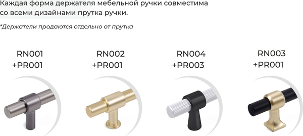 Изображение товара Держатель для мебельной ручки Boyard RN001BAP.23