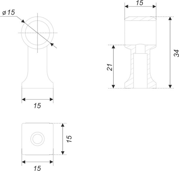 Изображение товара Держатель для мебельной ручки Boyard RN003BL.23