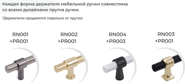 Изображение товара Держатель для мебельной ручки Boyard RN004BL.23