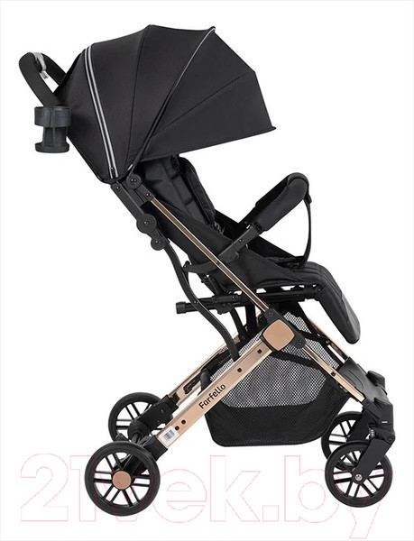 Изображение товара Детская прогулочная коляска Farfello Comfy Go Comfort / CG-401 (черное золото)