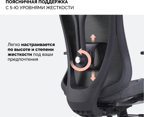 Изображение товара Кресло офисное Sparx FX-8 Jomo (Black/Grey)