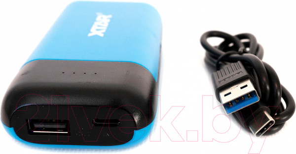 Изображение товара Зарядное устройство для аккумуляторов XTAR PB2S-Blue с USB кабелем