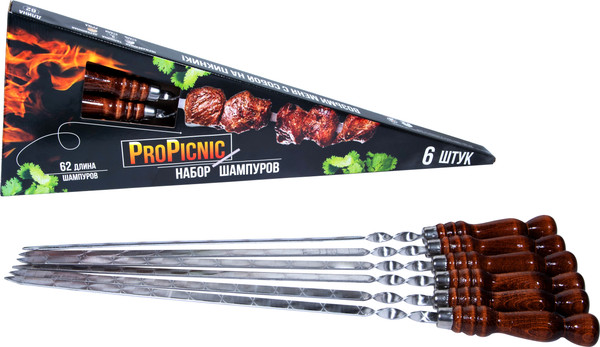 Изображение товара Набор шампуров Chugun Invest ProPicnic (6шт)