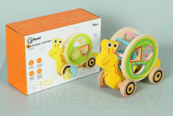 Изображение товара Игрушка-каталка Rant Snail / М-006 (Yellow)