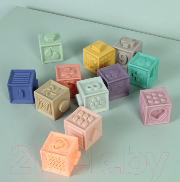 Изображение товара Развивающий игровой набор Rant Кубики Learn Fun / О-003  (powder)