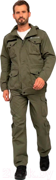 Изображение товара Костюм для охоты и рыбалки Huntsman Крафт Хаки Cotton (р. 52-54/182)