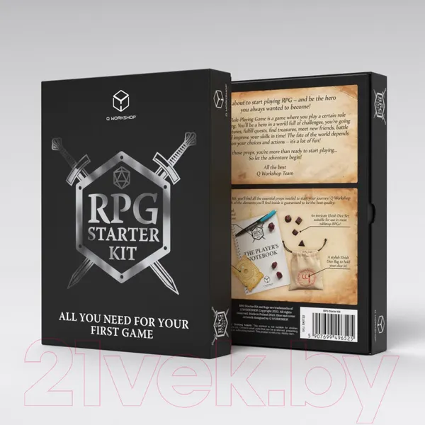 Изображение товара Набор кубиков для настольной игры Q-Workshop RPG Starter Kit / SKIT22