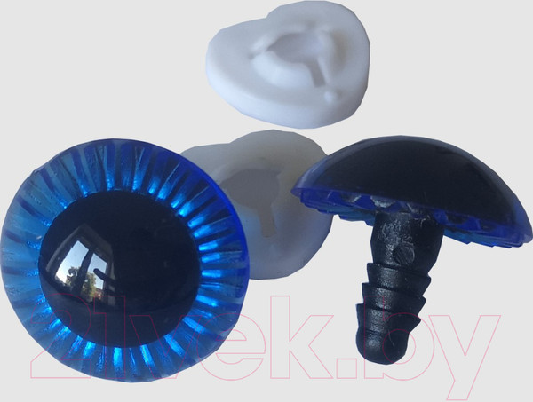 Изображение товара Набор глазок декоративных ХоббиБум Винтовые D23мм (10шт, синий)