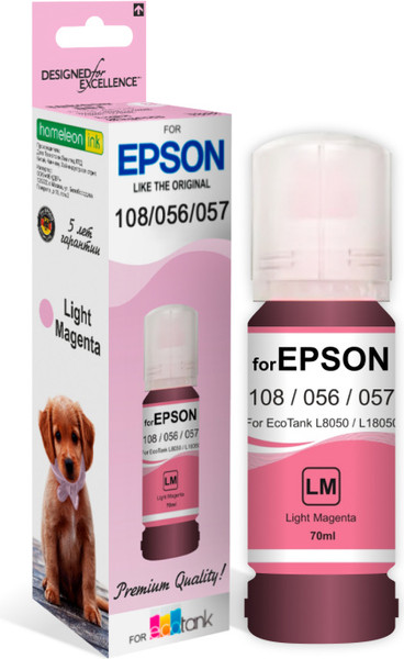 Изображение товара Контейнер с чернилами Revcol Для Epson 108/056/057 / 6696 (70мл, L. Magenta Dye)