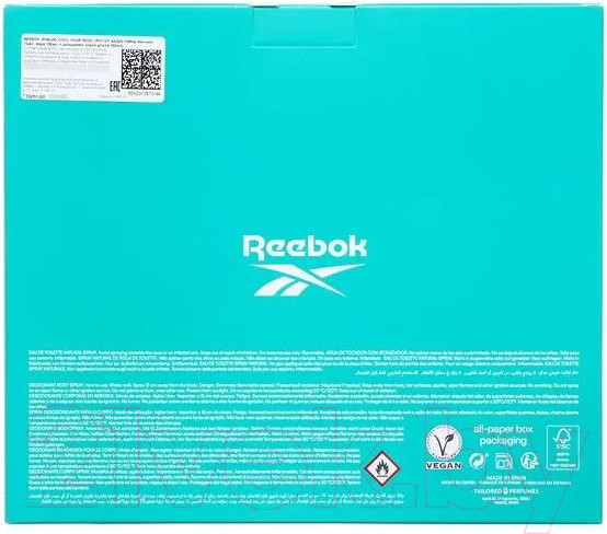Изображение товара Парфюмерный набор Reebok Cool Your Body For Woman Туалетная вода+Дезодорант-спрей (100мл+150мл)