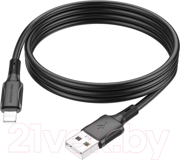 Изображение товара Кабель Borofone BX80 Lightning (1м, черный)