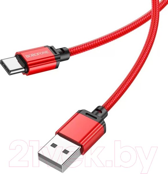 Изображение товара Кабель Borofone BX87 Type-C 2.4А (1м, красный)