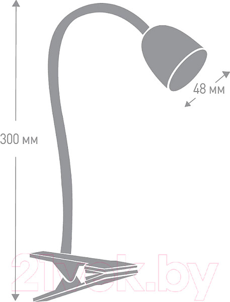 Изображение товара Настольная лампа Camelion KD-847 C03 /  014140 (серый)
