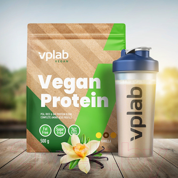Изображение товара Протеин Vplab Vegan (500г, ваниль)