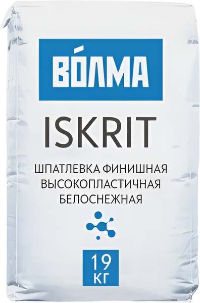 Изображение товара Шпатлевка Волма Iskrit Финишная (19кг)