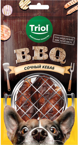 Изображение товара Лакомство для собак Triol BBQ Сочный кебаб / 10171124 (100г)