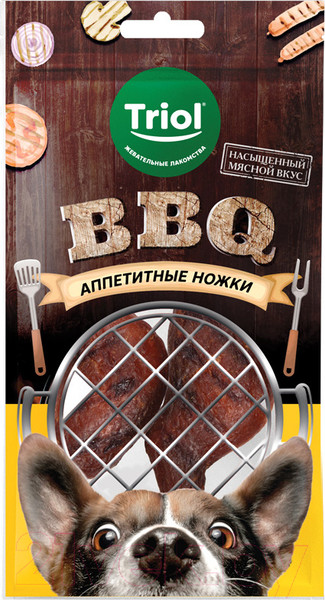 Изображение товара Лакомство для собак Triol BBQ Аппетитные ножки / 10171126 (105г)