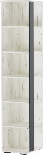 Изображение товара Угловое окончание для шкафа Памир Гретта (крафт белый/антрацит)