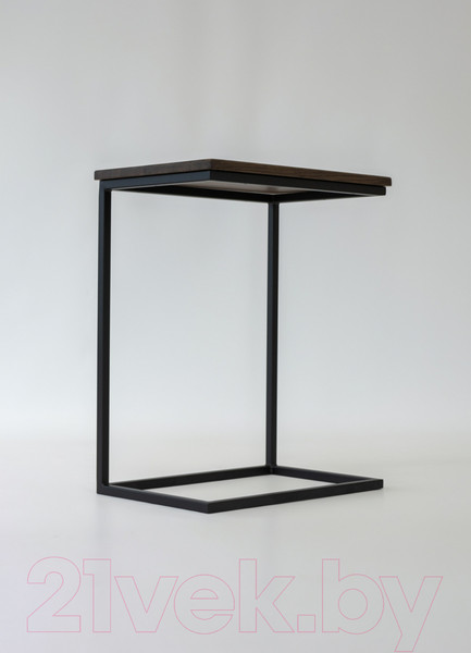 Изображение товара Приставной столик Stal-Massiv Hawk (дуб мореный/черный)