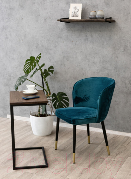 Изображение товара Приставной столик Stal-Massiv Hawk (дуб мореный/черный)